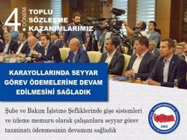 4. DÖNEM TOPLU SÖZLEŞME KAZANIMLARIMIZ