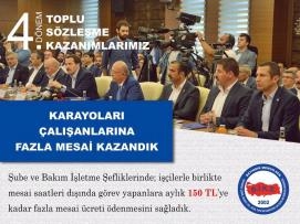 4. DÖNEM TOPLU SÖZLEŞME KAZANIMLARIMIZ