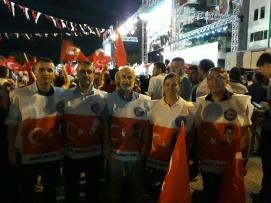 15 Temmuz Milli İrade nöbeti Samsun Cumhuriyet Meydanı