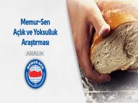 Aralık Ayı Açlık Ve Yoksulluk Sınırı Memur-Sen Tarafından Açıklandı