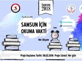 "Samsun için okuma vakti"etkinliğini destekliyoruz