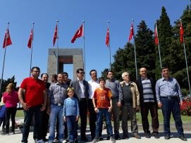 BURSA ŞUBE BAŞKANLIĞINDAN ÇANAKKALE ŞEHİTLİĞİNE ZİYARET