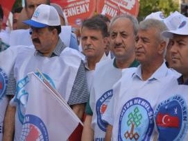 Memur-Sen ABD'nin Hukuksuz Yaptırım Kararını ABD Büyükelçiliği Önünde Protesto Etti