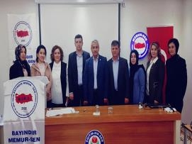 Türk ve Tosun, Bayındır Memur-Sen Kayseri Şube Seçimlerine Katıldı