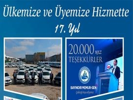 Ülkemize ve Üyemize Hizmette 17. Yıl