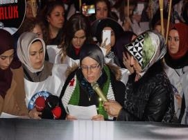 Memur-Sen Dünya Kadınlar Gününde Suriyeli Mahpus Kadınlar İçin Yürüdü