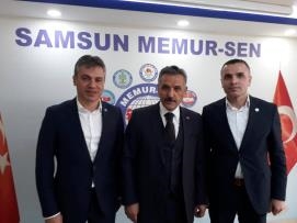 Samsun Valisi Sayın Osman KAYMAK sendikamıza ziyaret etti.