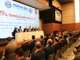Memur-Sen İl Temsilcileri Genel Merkezde Toplandı