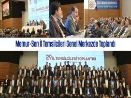 Memur-Sen İl Temsilcileri Genel Merkezde Toplandı