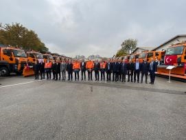 Genel Başkanımız Tufanoğlu, Karla Mücadele ve Yol Bakım Hizmetleri İçin Alınan Araçların Hizmete Verilmesi Törenine Katıldı