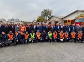 Genel Başkanımız Tufanoğlu, Karla Mücadele ve Yol Bakım Hizmetleri İçin Alınan Araçların Hizmete Verilmesi Törenine Katıldı