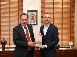Samsun Şube Başkanımız Çolak,  Samsun Büyükşehir Belediye Başkanı Sn. Mustafa Demir’i Ziyaret Etti