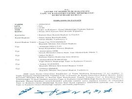Tapu ve Kadastro Genel Müdürlüğü Kurum İdari Kurul Kararları 19.04.2016
