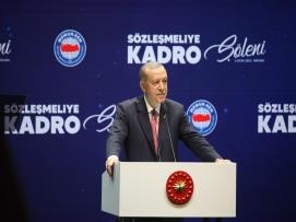 Sözleşmeliye Kadro Şöleni Cumhurbaşkanı Erdoğan’ın Katılımıyla Gerçekleştirildi