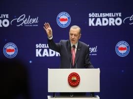 Sözleşmeliye Kadro Şöleni Cumhurbaşkanı Erdoğan’ın Katılımıyla Gerçekleştirildi