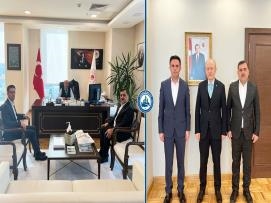 Onhan ve Düzgören, Bakan Yardımcıları Demirtaş ve Suver’i Ziyaret Etti