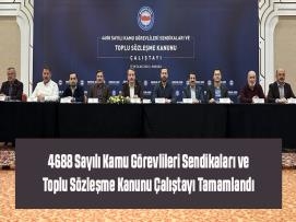 4688 Sayılı Kamu Görevlileri Sendikaları ve Toplu Sözleşme Kanunu Çalıştayı Tamamlandı