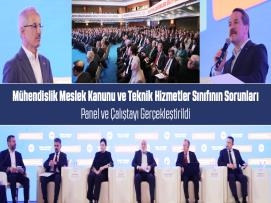 Mühendislik Meslek Kanunu ve Teknik Hizmetler Sınıfının Sorunları Panel ve Çalıştayı Gerçekleştirildi