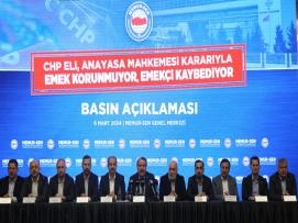 CHP Eli, Anayasa Mahkemesi Kararıyla Emek Korunmuyor, Emekçi Kaybediyor