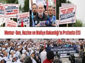 Memur-Sen, Hazine ve Maliye Bakanlığı’nı Protesto Etti