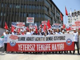 YETERSİZ TEKLİFİ PROTESTO ETTİK!