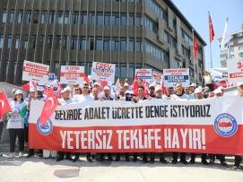 YETERSİZ TEKLİFİ PROTESTO ETTİK!