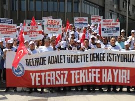 YETERSİZ TEKLİFİ PROTESTO ETTİK!