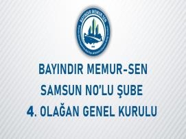 Bayındır Memur-Sen Samsun Şube 4. Olağan Genel Kurul İlanı