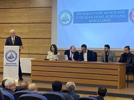 Onhan ve Düzgören, Sivas Şubemizin 3. Olağan Genel Kurul Programına Katıldı