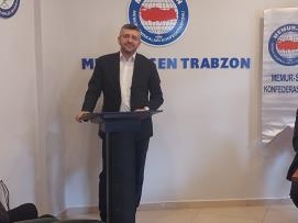 Genel Başkan Yardımcımız Tosun, Trabzon Şubemizin 3. Olağan Genel Kurulu'na Katıldı