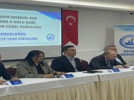 Onhan, Düzgören, Tosun ve Şimşek, Ankara 4 Nolu Şubemizin 1. Olağan Genel Kurulu'na Katıldı