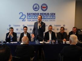 Bayındır Memur-Sen 22. Başkanlar Kurulu Toplantısı Gerçekleştirildi