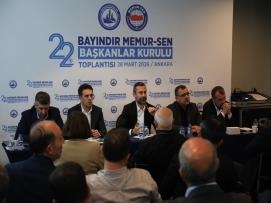 Bayındır Memur-Sen 22. Başkanlar Kurulu Toplantısı Gerçekleştirildi