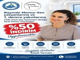 Sendikamız ile Anatolya Ağıs ve Diş Sağlığı Polikliniği Arasında İndirim Anlaşması