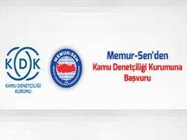 Memur-Sen’den Kamu Denetçiliği Kurumuna Başvuru