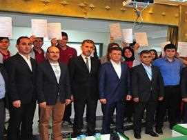 Mesleki Yeterlilik Belgeleri Verildi