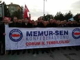 Bayındır Memur-Sen Çorum İl Temsilciliği’nden 'Teröre Lanet, Kardeşliğe Evet' yürüyüşü